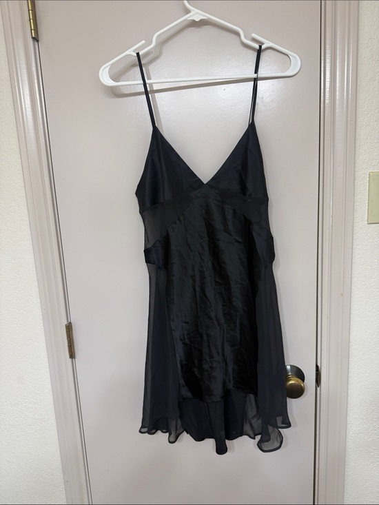 Victoria's Secret Other - Victoria's Secret Black Satin & Sheer Slip